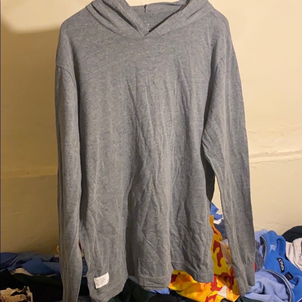 Thin gray hoodie